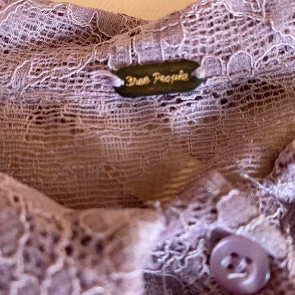 Free People Outwest Top in Lilac - Picture 3 of 10